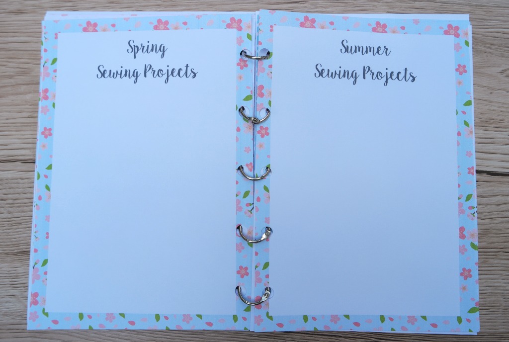 sewing journal