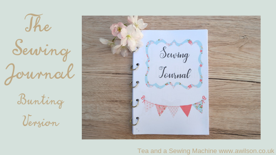 sewing journal bunting version