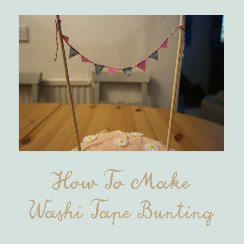 how to make washi tape bunting