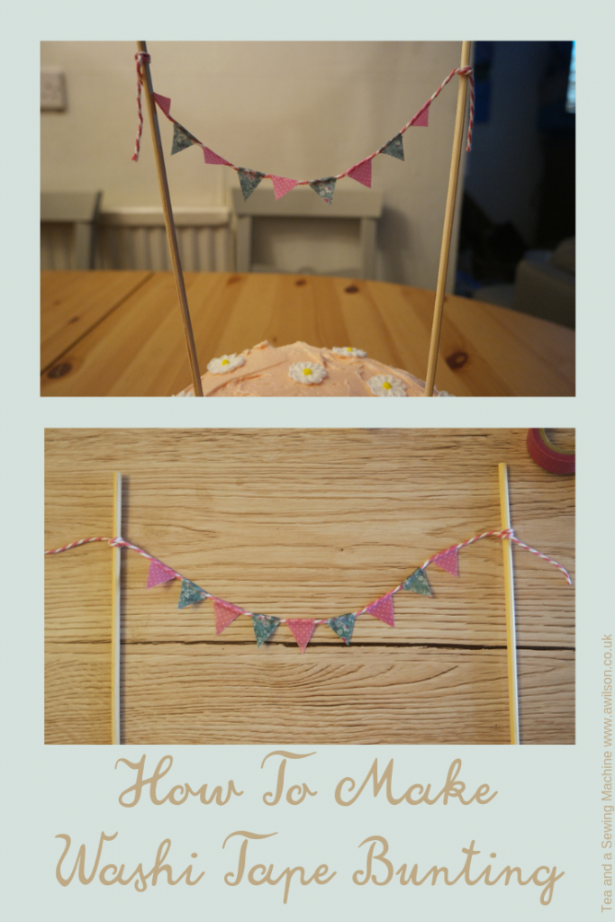 how to make washi tape bunting