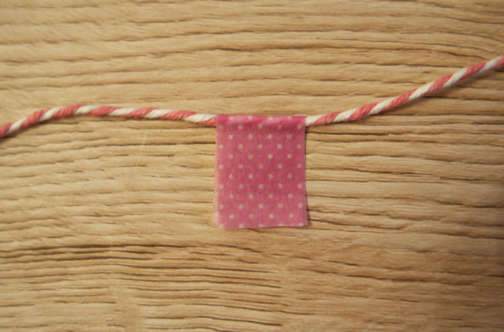 how to make washi tape bunting