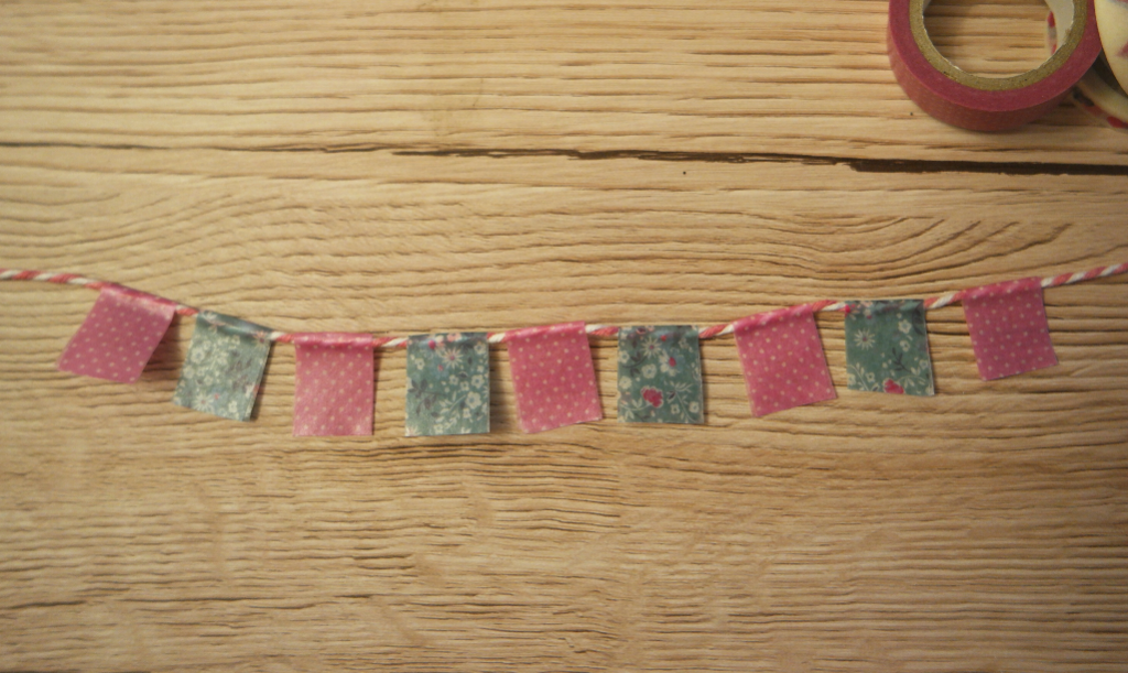how to make washi tape bunting