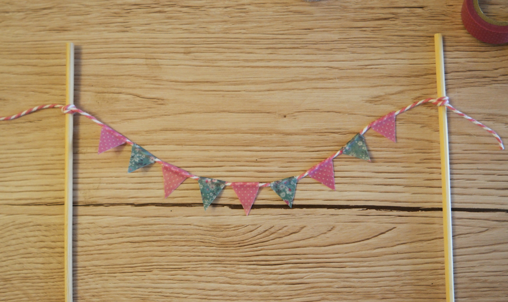 how to make washi tape bunting