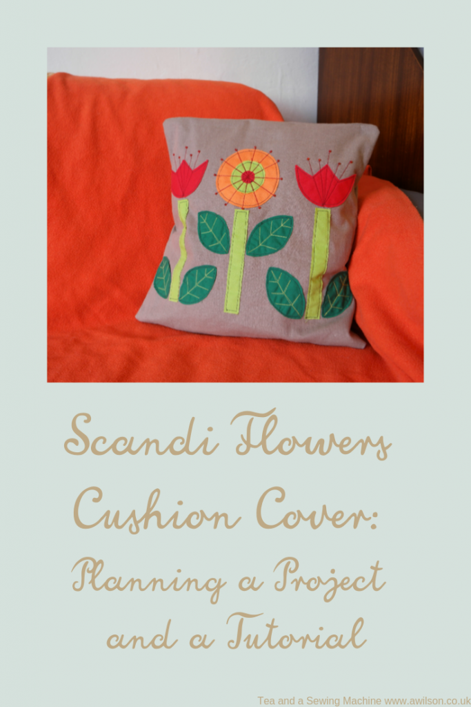 scandi flowers cushion cover