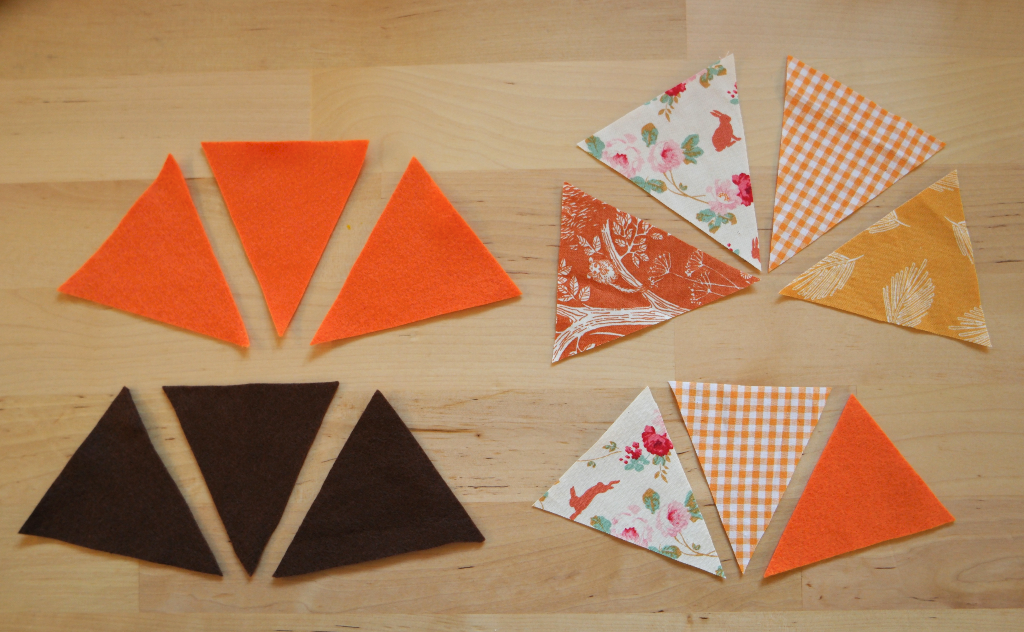 october nature themed bunting