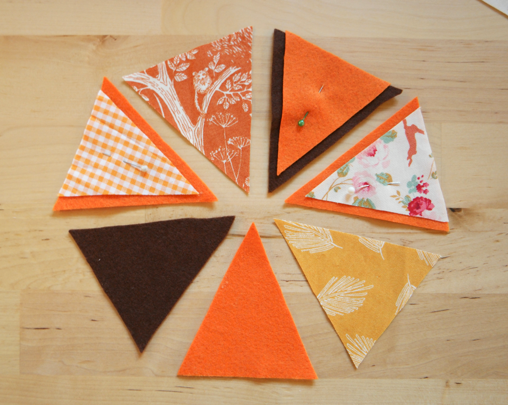 october nature themed bunting