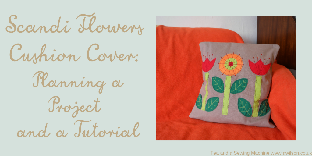 scandi flowers cushion cover