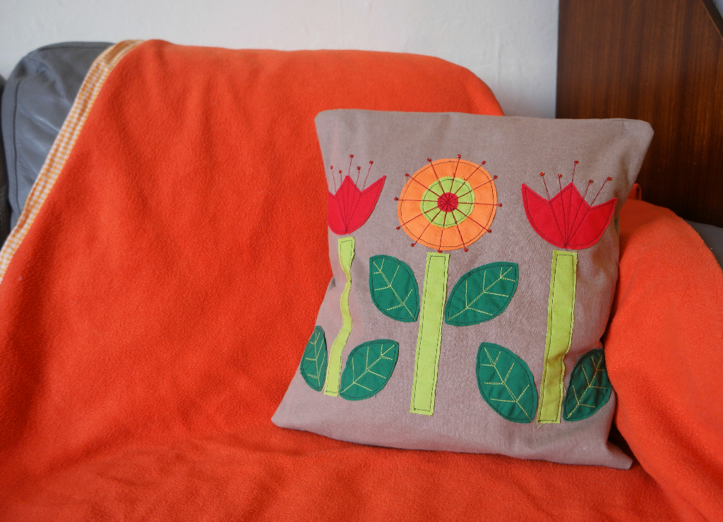 scandi flowers cushion cover