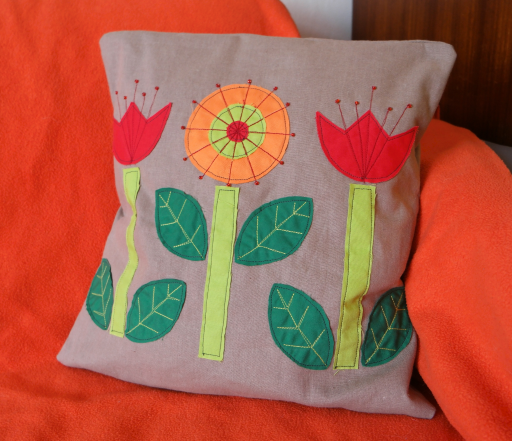 scandi flowers cushion cover