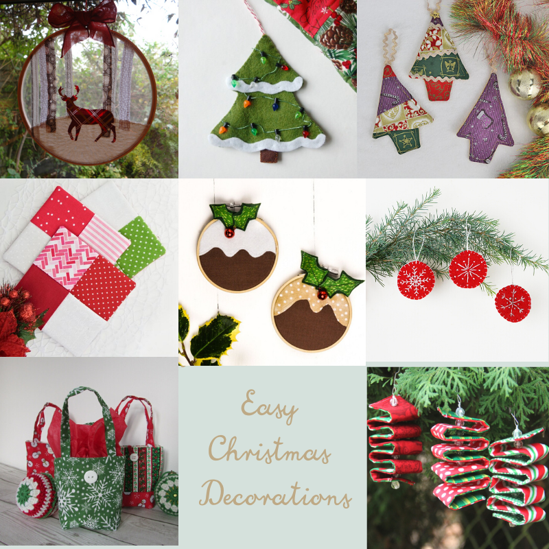 quick and easy christmas decorations to sew in under an hour
