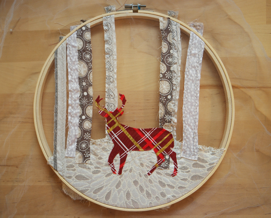 embroidery hoop christmas decoration