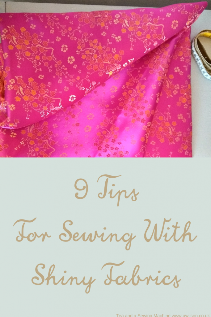 9 tips for sewing with shiny fabrics