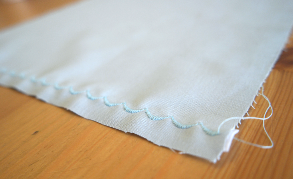 how to sew napkins long image