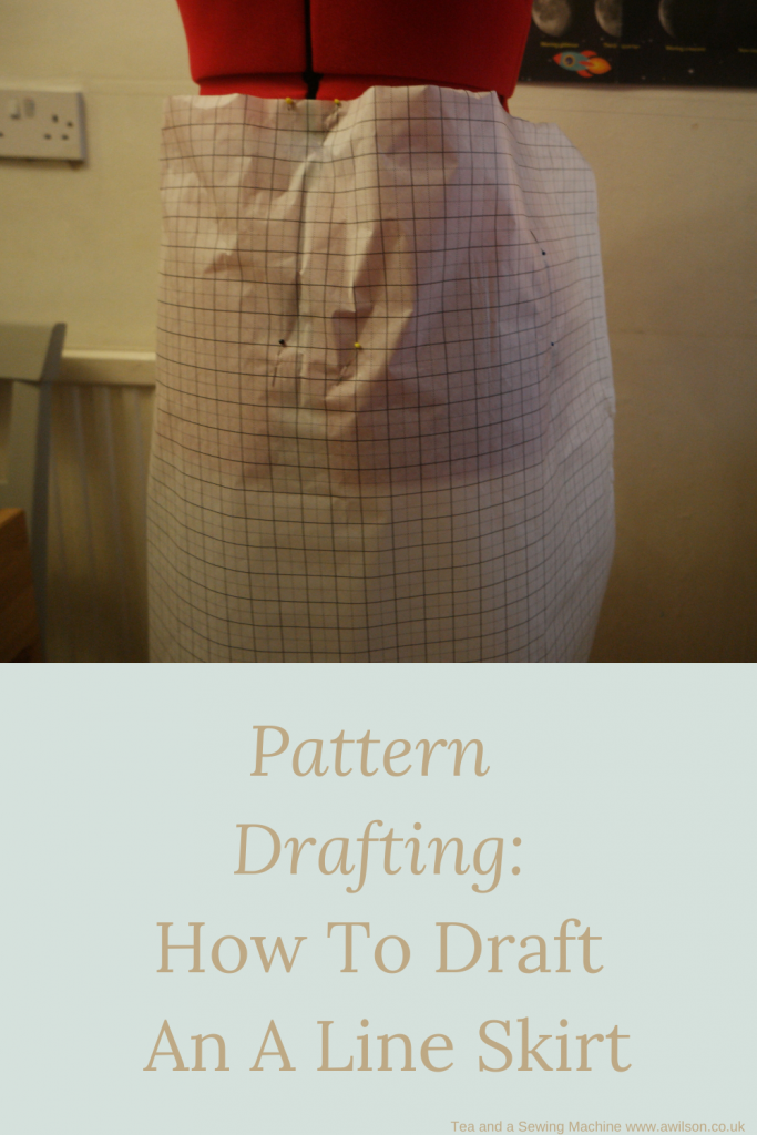 pattern drafting how to draft an a line skirt