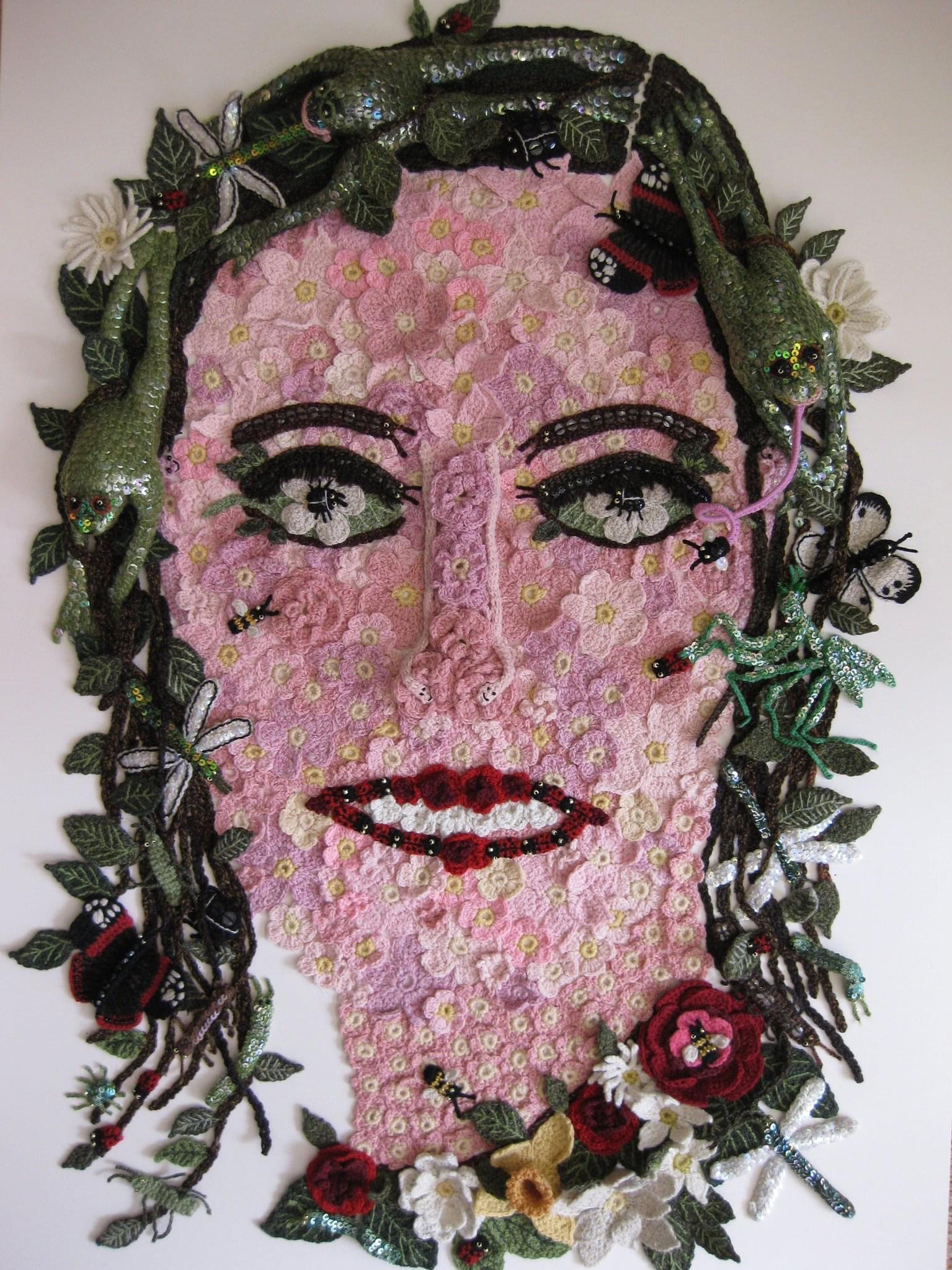 textile self portrait competition knitting and stitching show 2020