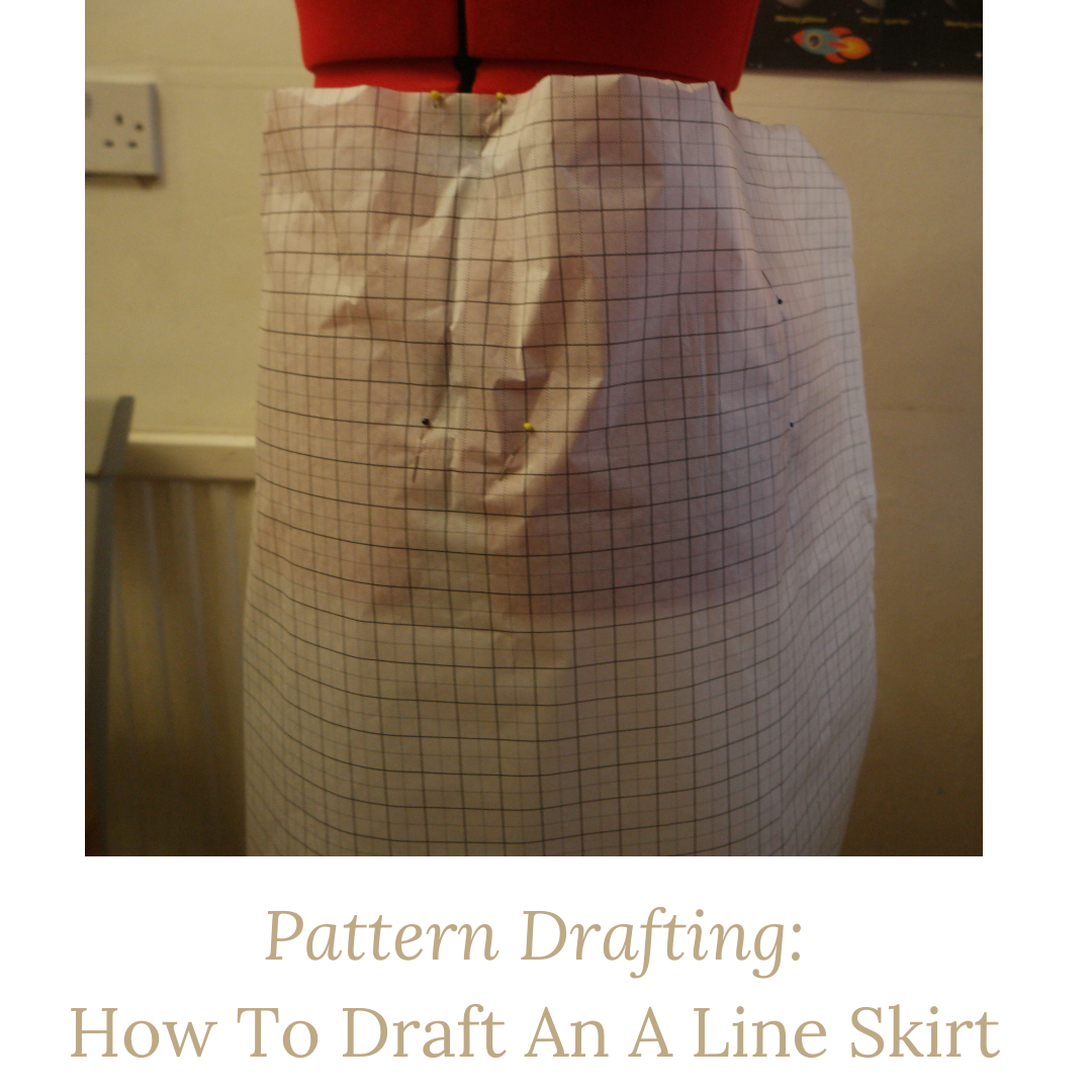 pattern drafting how to draft an a line skirt