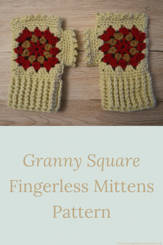 granny square fingerless mittens pattern