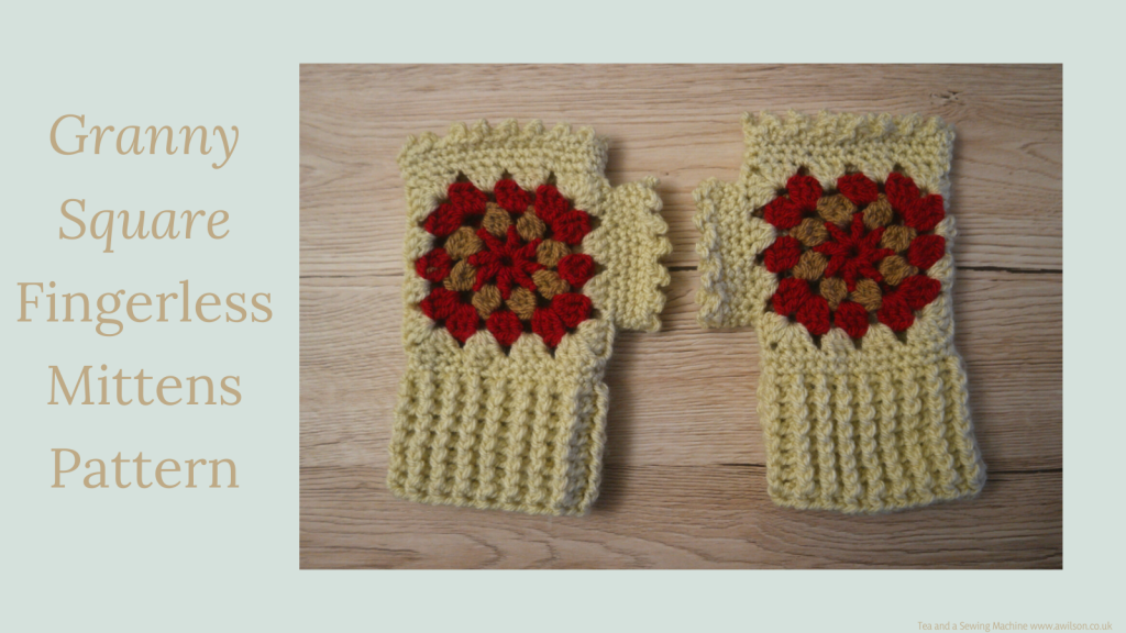 granny square fingerless mittens pattern