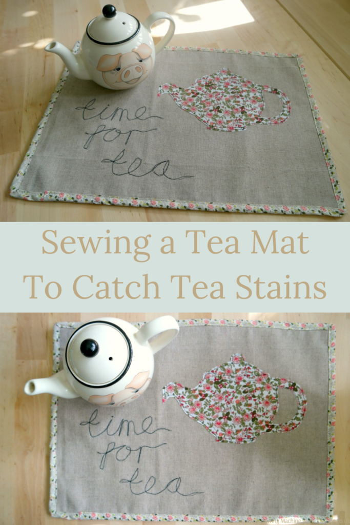 Sewing a tea mat