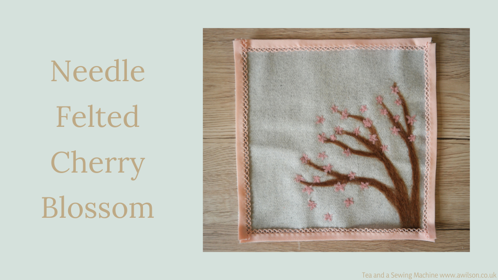 needle felted cherry blossom main image