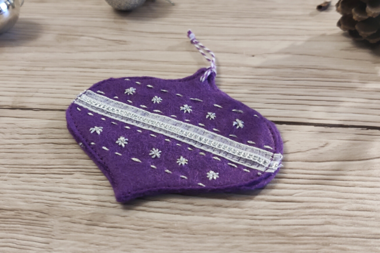 DIY Felt Bauble Decorations Wild Blossom Life