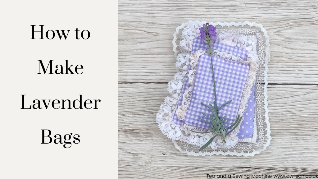 diy hand embroidered lavender bags