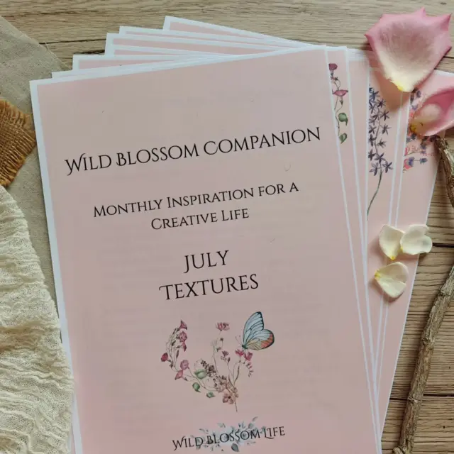 This is a shameless plug for a thing I've made. 

It's the Wild Blossom Companion for July.

Can you see how pretty it is? I wanted it to feel like a treat, so they are all pretty colours with nice graphics.

There's a little thing to read. The first couple of paragraphs are in the second picture. 

Then there are some quotes, from writers and artists.

Next there are some creative invitations. These are open ended, joyful suggestions that won't result in anything polished, but will give you a chance to exercise your creativity and might feed into something else later on.

There are journaling prompts, if that's your thing. If it's not, you could pick one or two to have a think about, or ignore them. I won't be coming round to check!

Lastly there's a blank page for you to write your thoughts down on if you want to.

The Wild Blossom Companion is a subscription, so you'd sign up for a year and get one every month. The info is on my website a.wilson.co.uk.

Or if you just want to try July, I have individual months for sale on my new Etsy shop Gather and Bloom etsy.com/shop/gatherandbloomGB

#creativelife #natureinspired #july #seasonalcreativity #slowingdownabit #wildblossomlife #wildblossomcompanion
