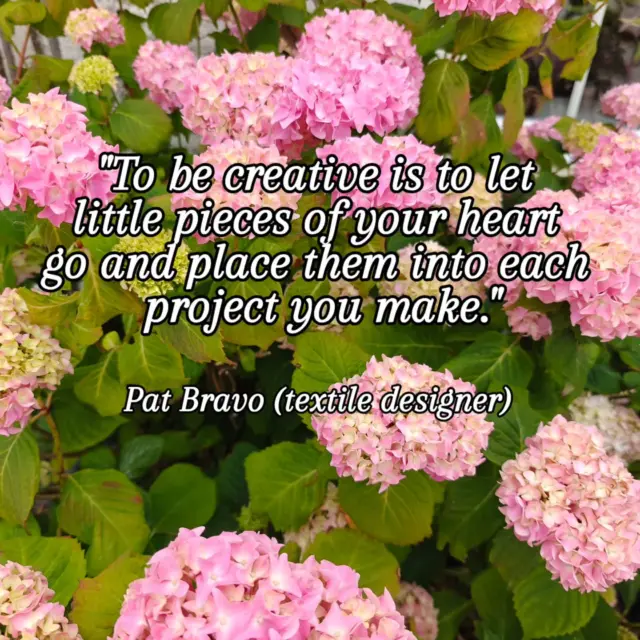 "To be creative is to let little pieces of your heart go and place them into each project you make." Pat Bravo, textile designer.

This quote shows perfectly why it doesn't matter if what you make isn't perfect.

Perfection isn't the point! A machine might be able to do something perfectly, and get the same perfect results every time. That's why mass produced is awful. Dozens of things, all the same, with no variation.

Handmade things are different. Each one is unique. Even if we make the same thing several times, each one will be different because it is very hard to make things that are identical.

It's the same in nature. Each little leaf, flower, buzzing insect, cat, or human is different. They're not supposed to be the same. We are not the same. And the things that make things different might be what makes them imperfect, but I'd rather have something unique and imperfect than boringly perfect and the same as a hundred others.

#lettinggoofperfectionism #perfectisboring #creativelife #creativityeveryday
#handmade